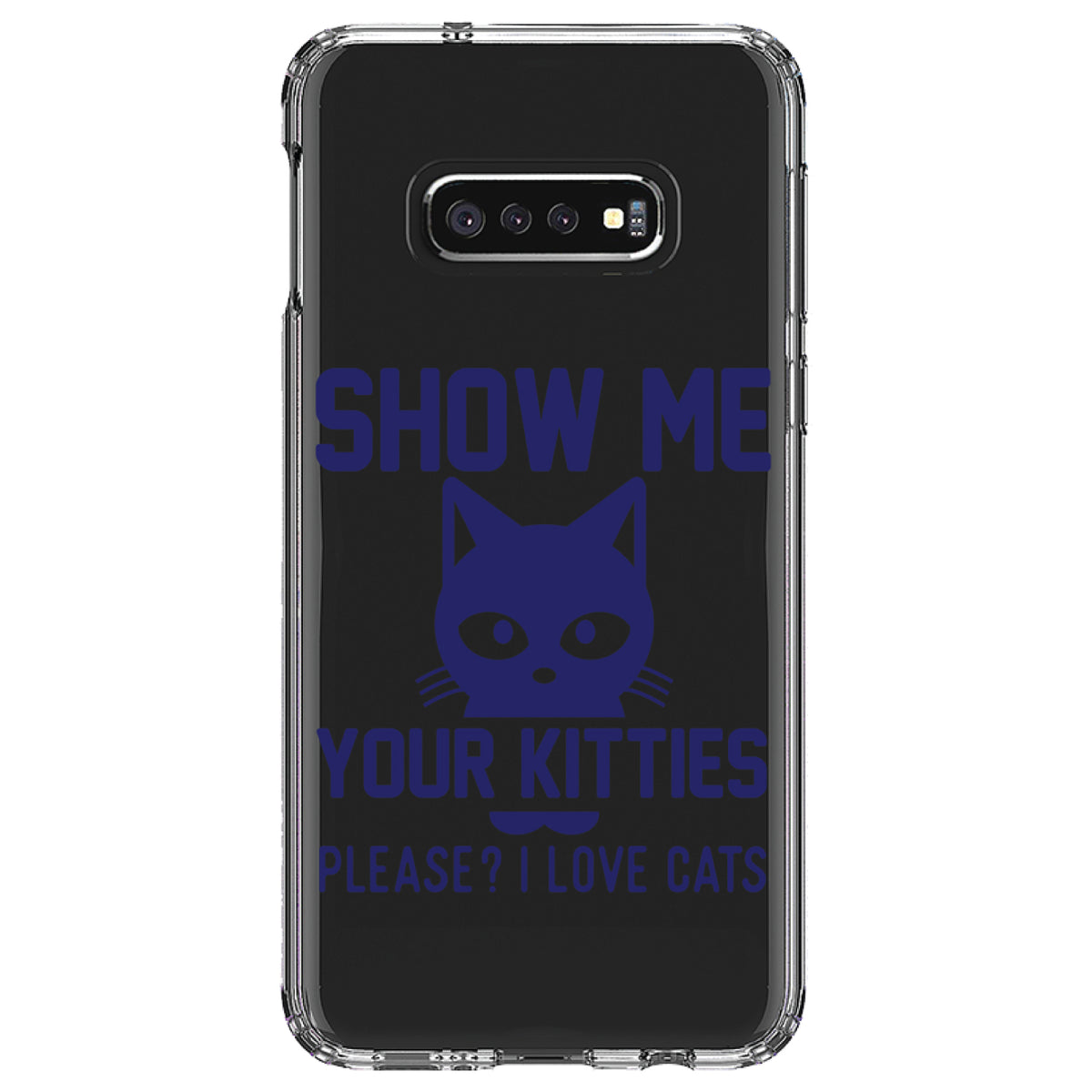 Show Me Your Kitties Love Cats Clear Shockproof iPhone Case, view 18