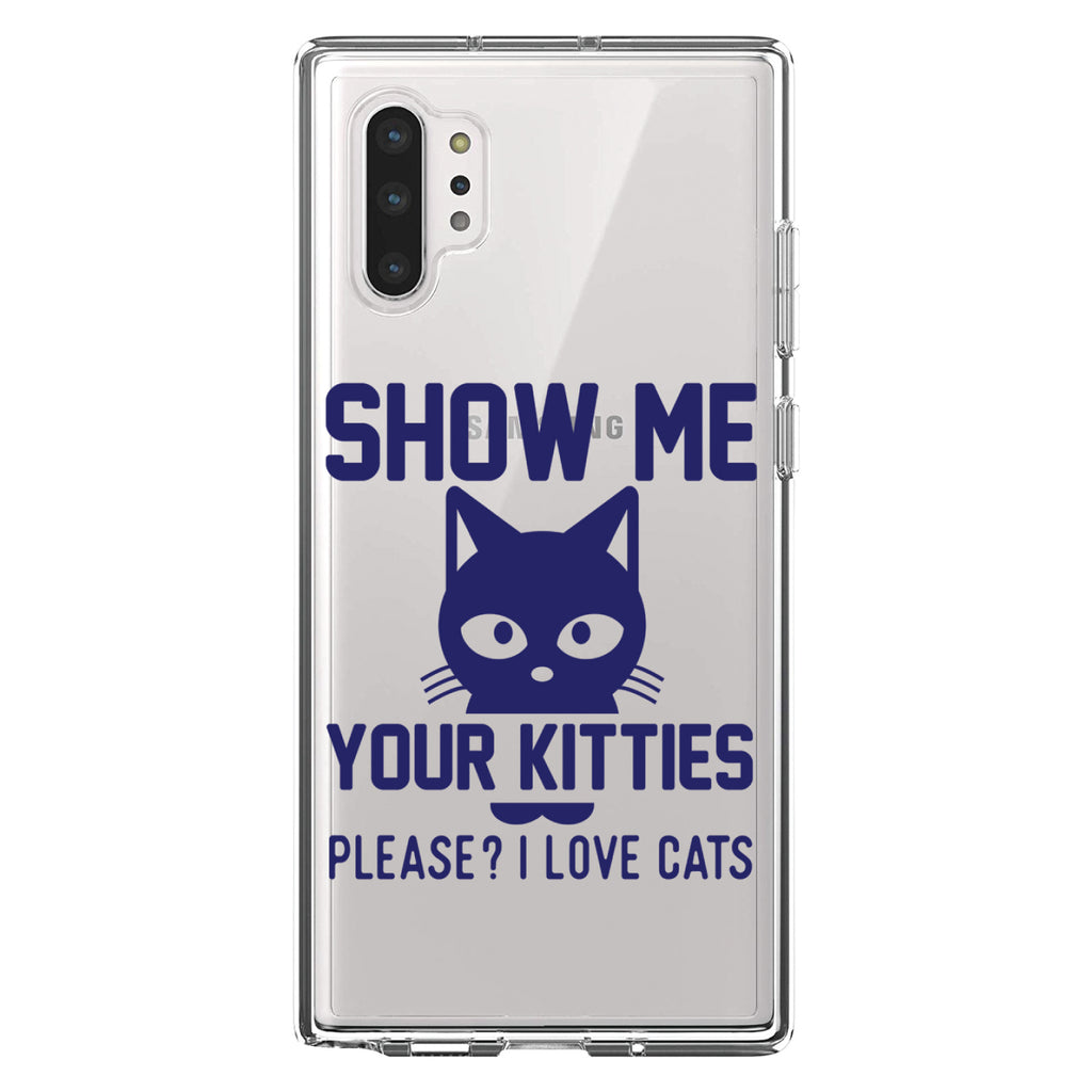 Show Me Your Kitties Love Cats Clear Shockproof iPhone Case, view 10