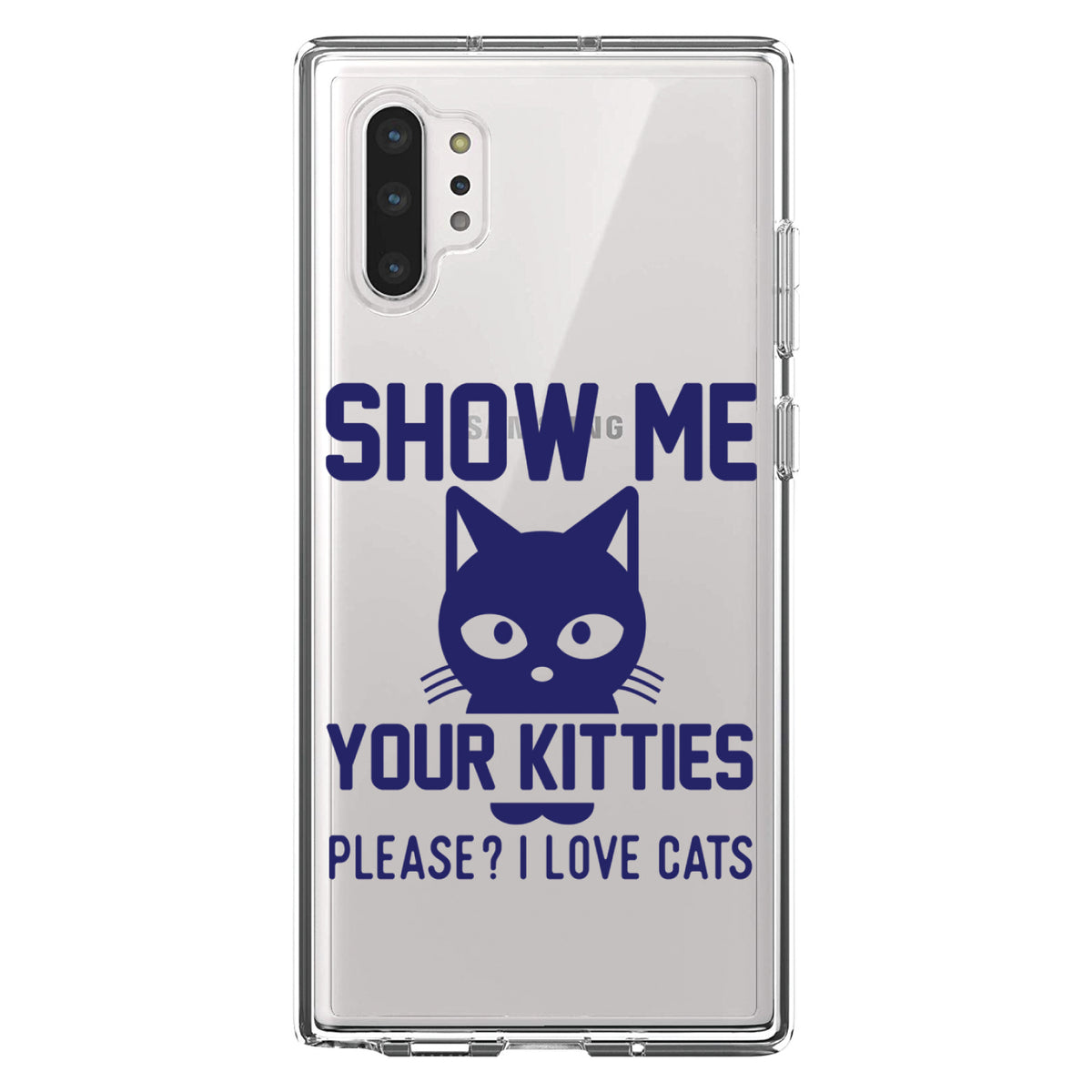 Show Me Your Kitties Love Cats Clear Shockproof iPhone Case, view 10