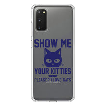 DistinctInk® Clear Shockproof Hybrid Case for Apple iPhone / Samsung Galaxy / Google Pixel - Show Me Your Kitties Love Cats