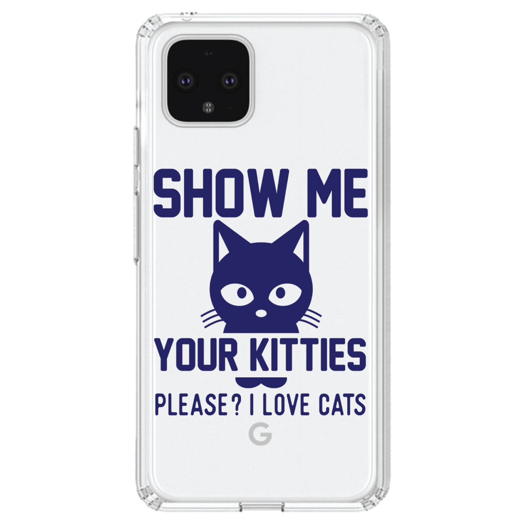 Show Me Your Kitties Love Cats Clear Shockproof iPhone Case, view 24