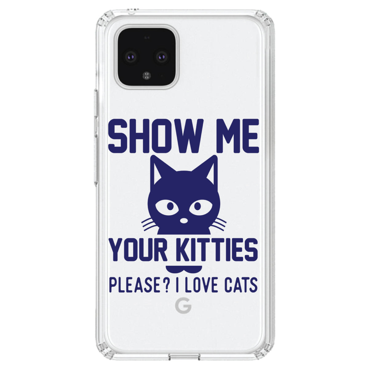 Show Me Your Kitties Love Cats Clear Shockproof iPhone Case, view 23