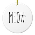 Cat Whiskers Ceramic Ornament