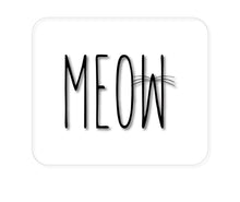 DistinctInk Custom Foam Rubber Mouse Pad - 1/4" Thick - Meow - Cat Whiskers