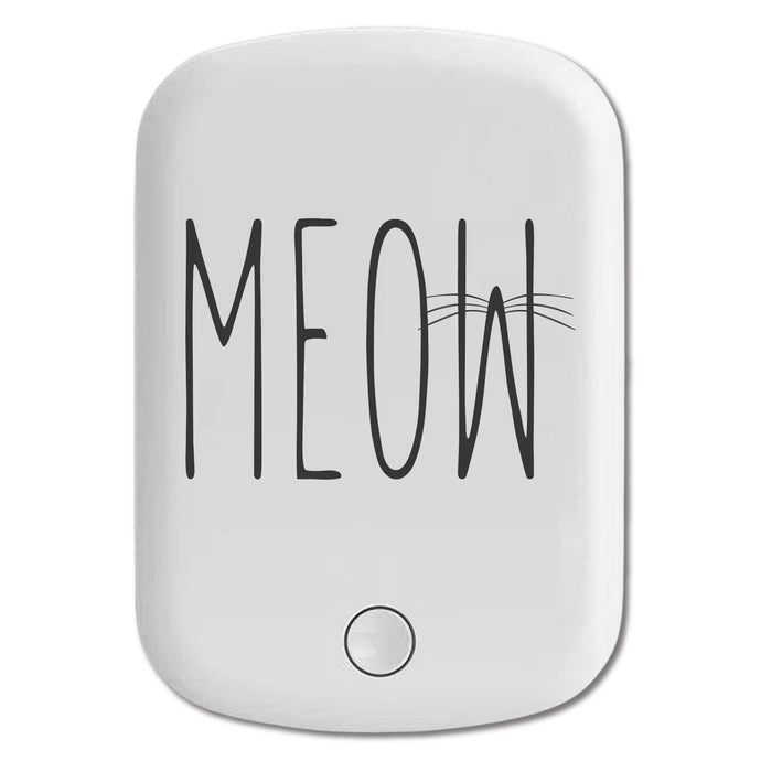 DistinctInk Magnetic Battery Pack, Wireless Portable Charger with USB-C Cable, Compatible with MagSafe iPhone 14 / 13 / 12 Series - Meow - Cat Whiskers