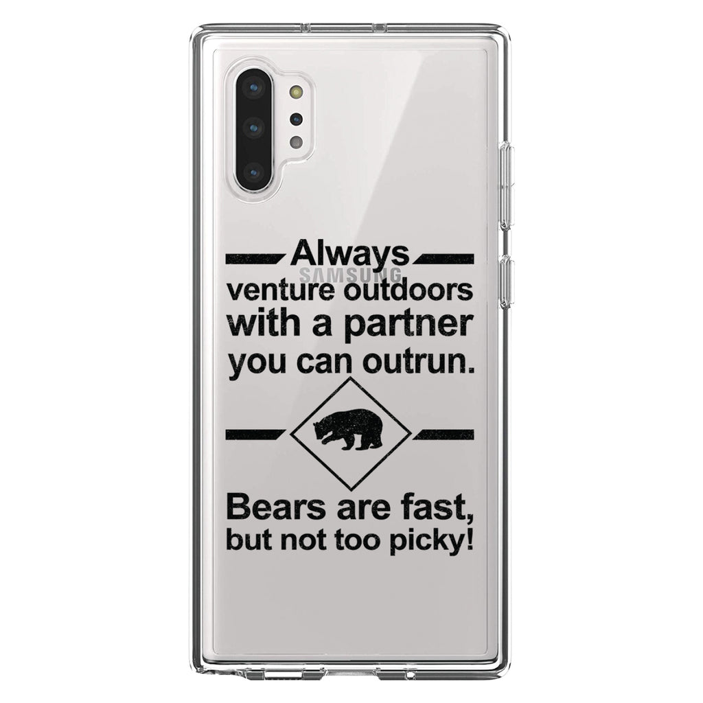 Bears Are Fast But Not Too Picky Clear Shockproof iPhone Case, view 10