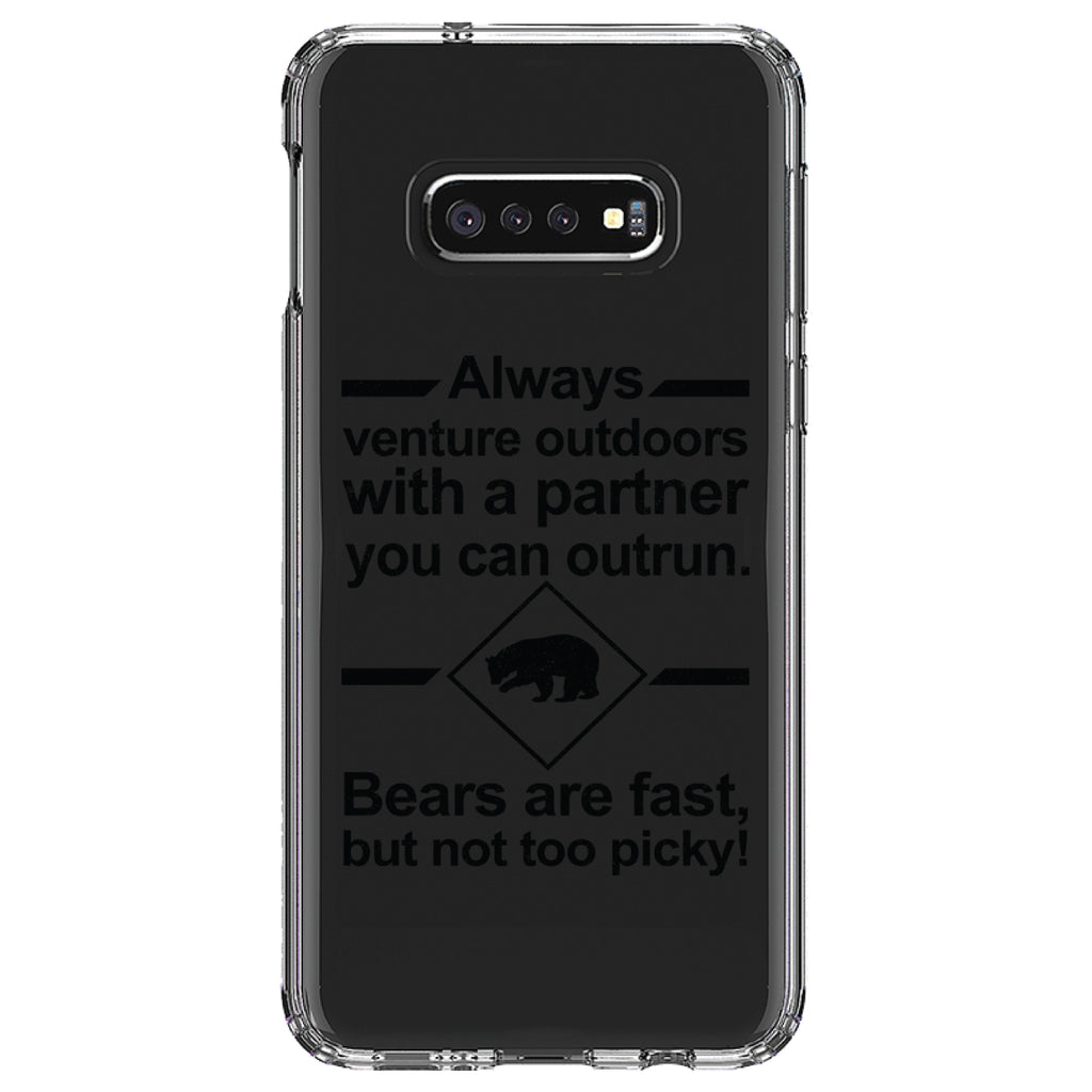 Bears Are Fast But Not Too Picky Clear Shockproof iPhone Case, view 18