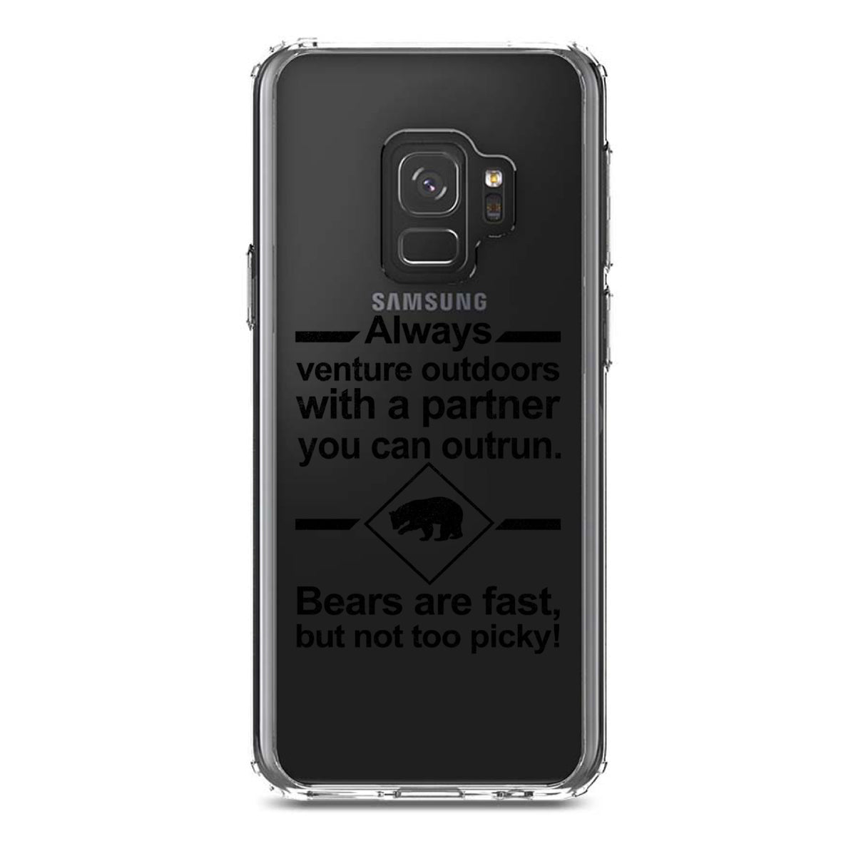 Bears Are Fast But Not Too Picky Clear Shockproof iPhone Case, view 19