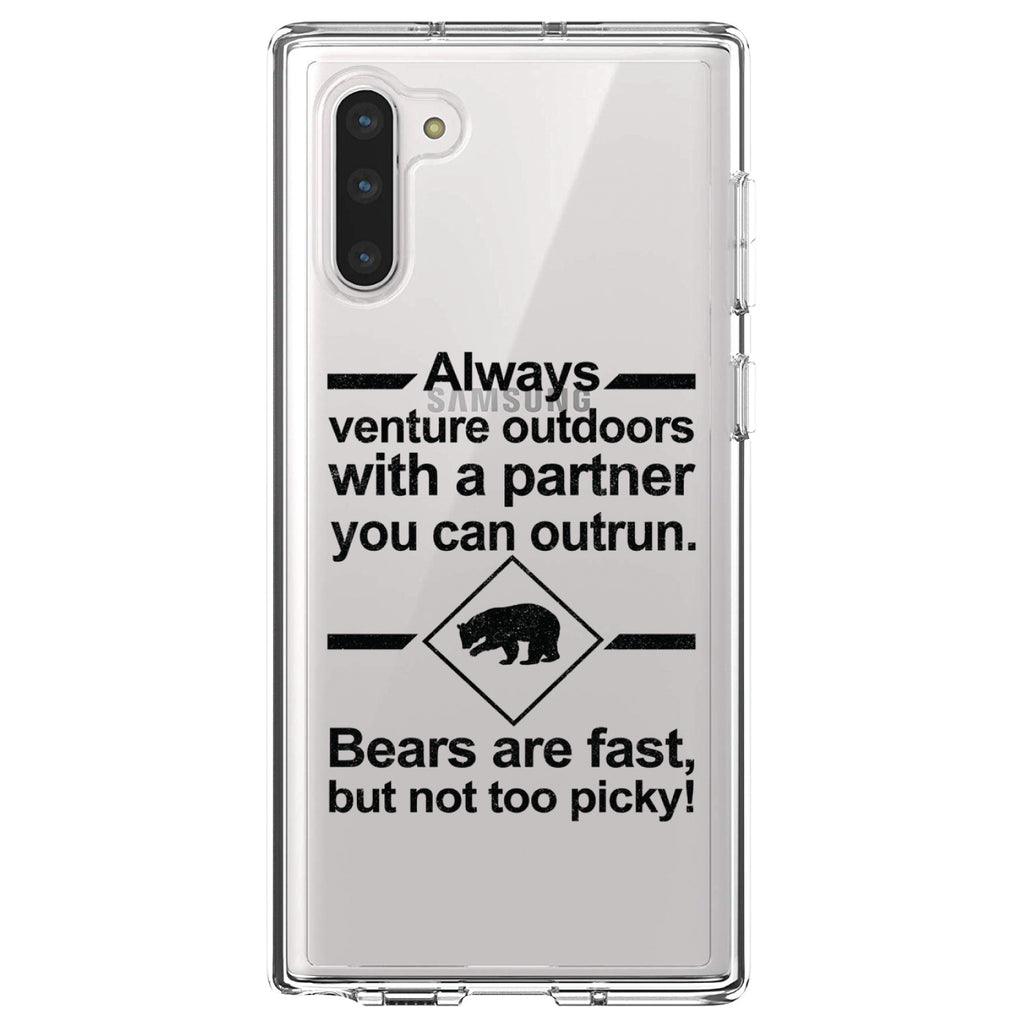 Bears Are Fast But Not Too Picky Clear Shockproof iPhone Case, view 9