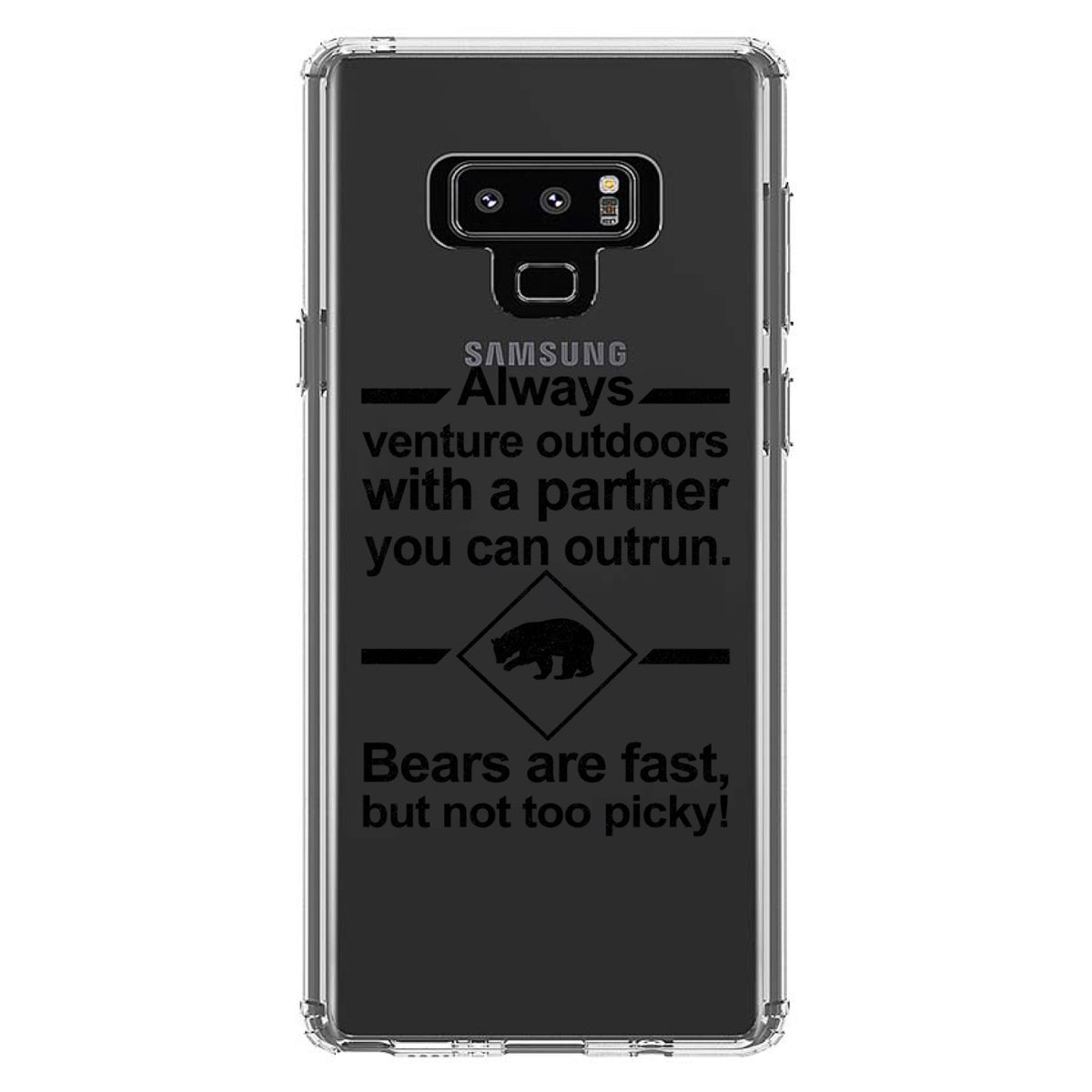 Bears Are Fast But Not Too Picky Clear Shockproof iPhone Case, view 11