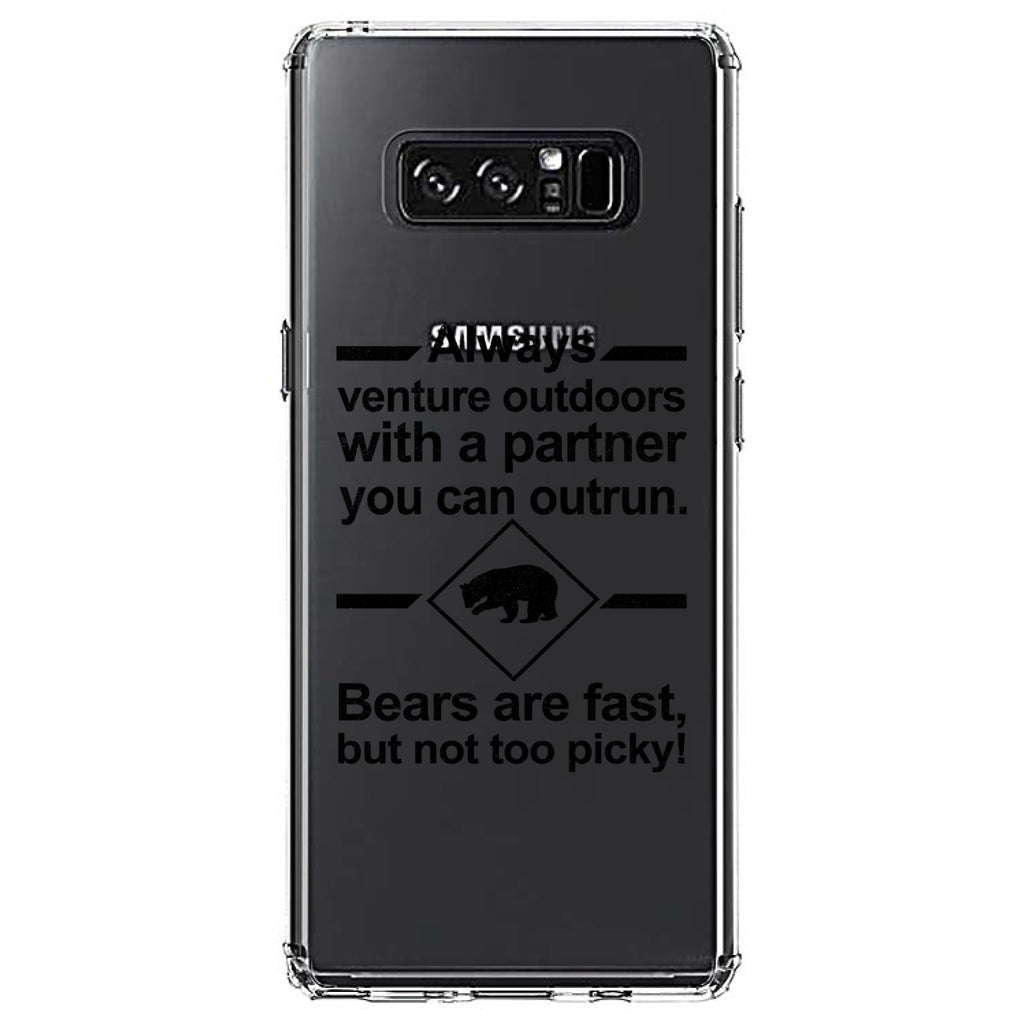 Bears Are Fast But Not Too Picky Clear Shockproof iPhone Case, view 12