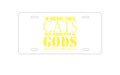 Custom Aluminum Decorative Vanity Front License Plate - Ancient Times, Cats Worshipped As Gods