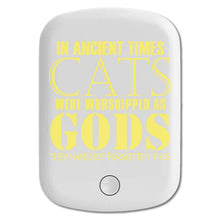 DistinctInk Magnetic Battery Pack, Wireless Portable Charger with USB-C Cable, Compatible with MagSafe iPhone 14 / 13 / 12 Series - Ancient Times, Cats Worshipped As Gods