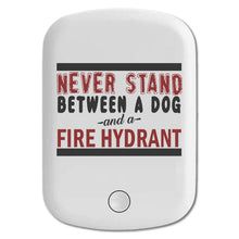 DistinctInk Magnetic Battery Pack, Wireless Portable Charger with USB-C Cable, Compatible with MagSafe iPhone 14 / 13 / 12 Series - Never Stand Between Dog & Fire Hydrant