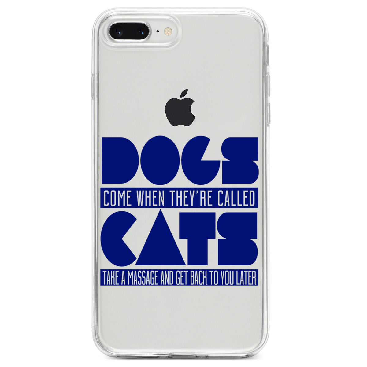 Dogs Come When Called, Cats Later Clear Shockproof iPhone Case, view 6