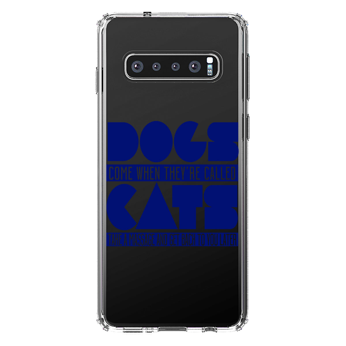 Dogs Come When Called, Cats Later Clear Shockproof iPhone Case, view 17