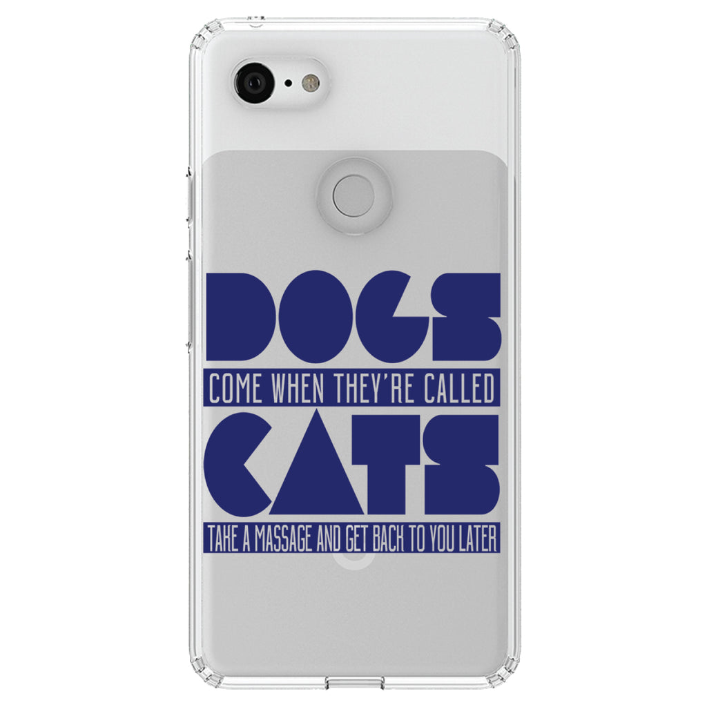 Dogs Come When Called, Cats Later Clear Shockproof iPhone Case, view 21