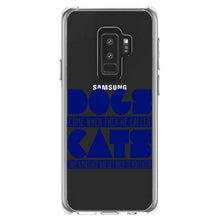 DistinctInk® Clear Shockproof Hybrid Case for Apple iPhone / Samsung Galaxy / Google Pixel - Dogs Come When Called, Cats Later