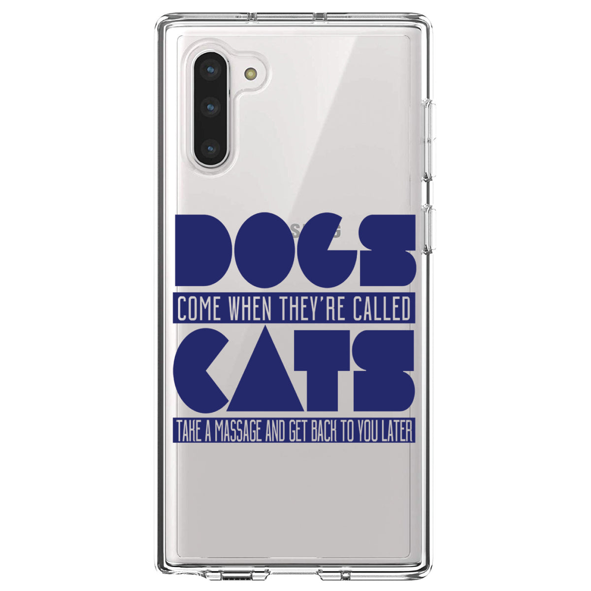 Dogs Come When Called, Cats Later Clear Shockproof iPhone Case, view 9