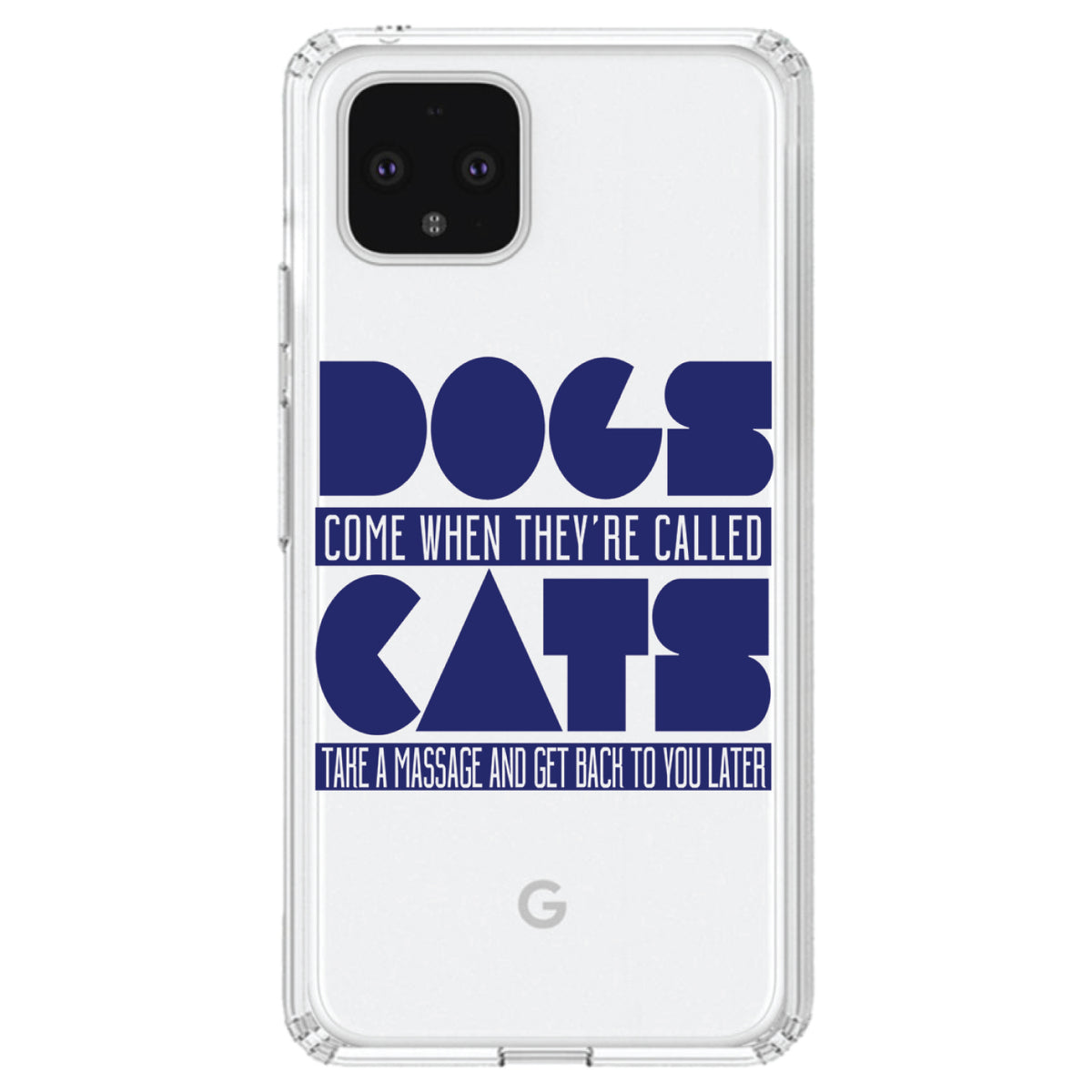 Dogs Come When Called, Cats Later Clear Shockproof iPhone Case, view 23
