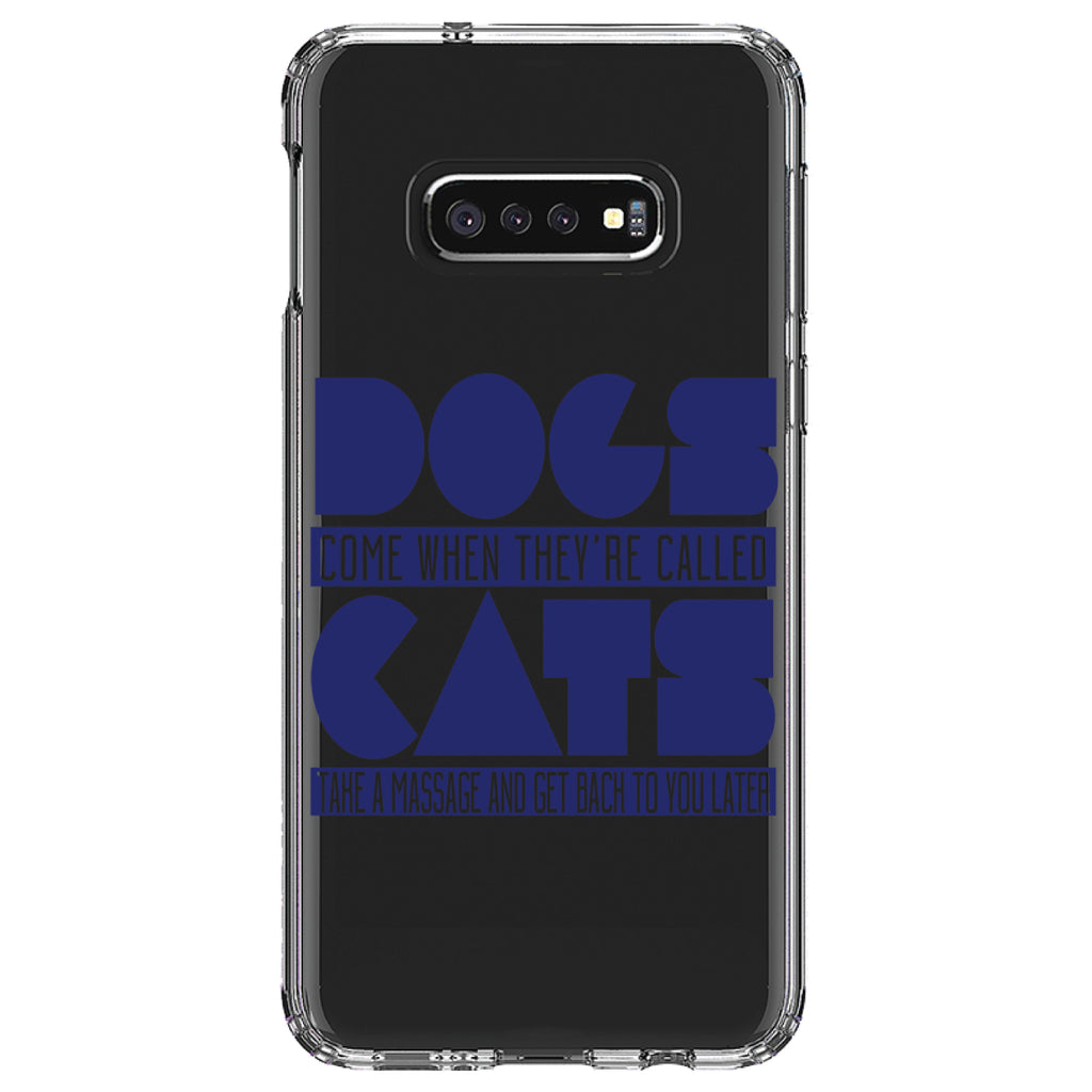 Dogs Come When Called, Cats Later Clear Shockproof iPhone Case, view 18