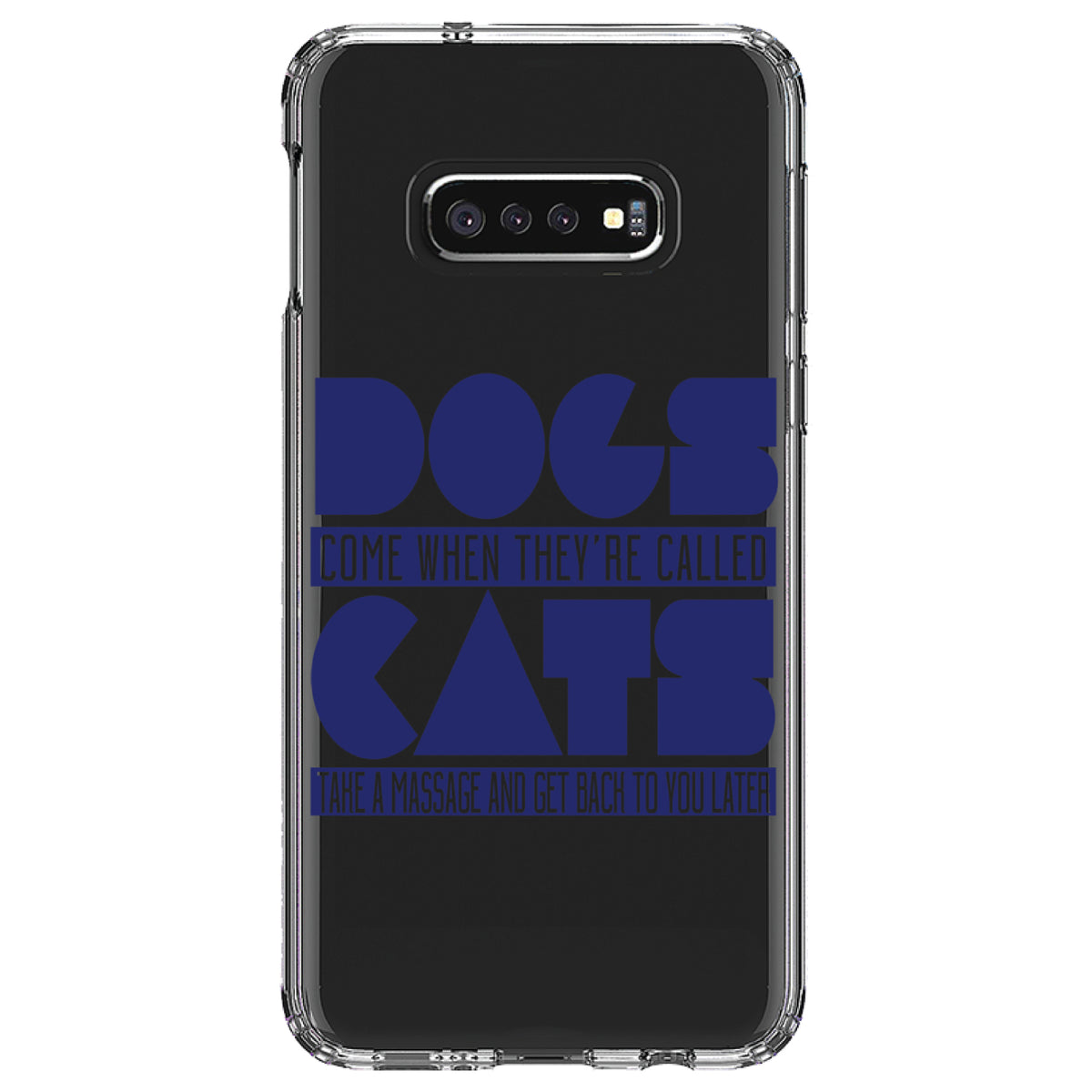 Dogs Come When Called, Cats Later Clear Shockproof iPhone Case, view 18