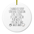 Dog Lover Ceramic Ornament