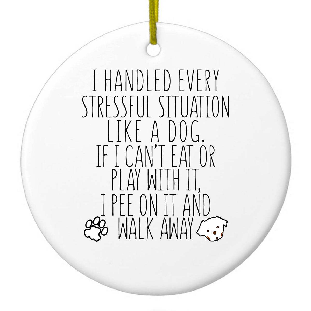 Dog Lover Ceramic Ornament