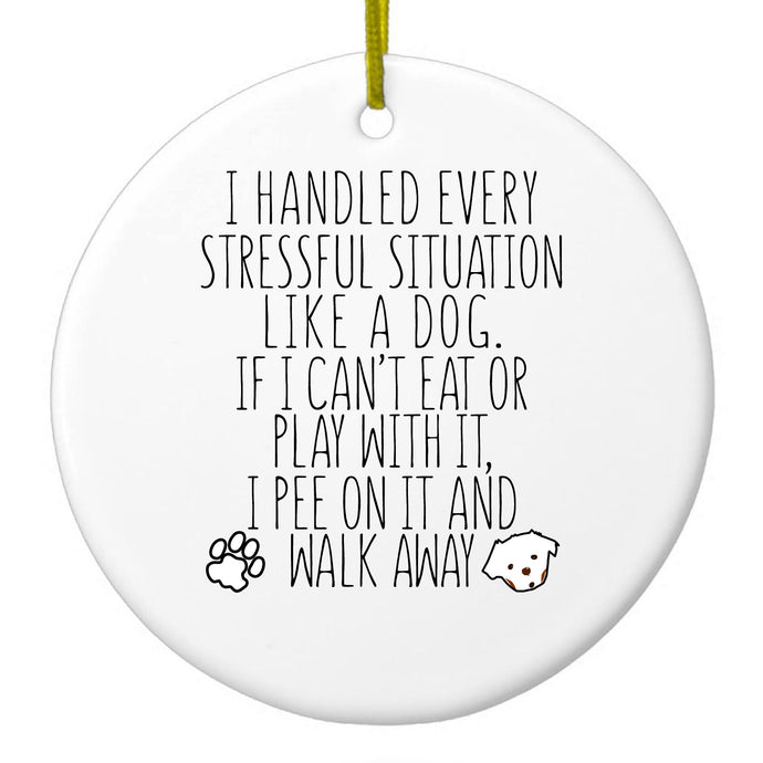 Dog Lover Ceramic Ornament