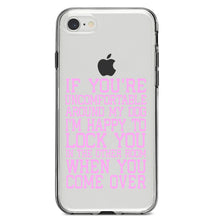 DistinctInk® Clear Shockproof Hybrid Case for Apple iPhone / Samsung Galaxy / Google Pixel - Uncomfortable Around Dog - Lock you in Other Room