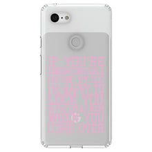 DistinctInk® Clear Shockproof Hybrid Case for Apple iPhone / Samsung Galaxy / Google Pixel - Uncomfortable Around Dog - Lock you in Other Room