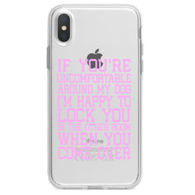 DistinctInk® Clear Shockproof Hybrid Case for Apple iPhone / Samsung Galaxy / Google Pixel - Uncomfortable Around Dog - Lock you in Other Room