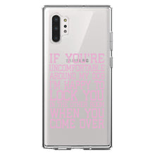 DistinctInk® Clear Shockproof Hybrid Case for Apple iPhone / Samsung Galaxy / Google Pixel - Uncomfortable Around Dog - Lock you in Other Room