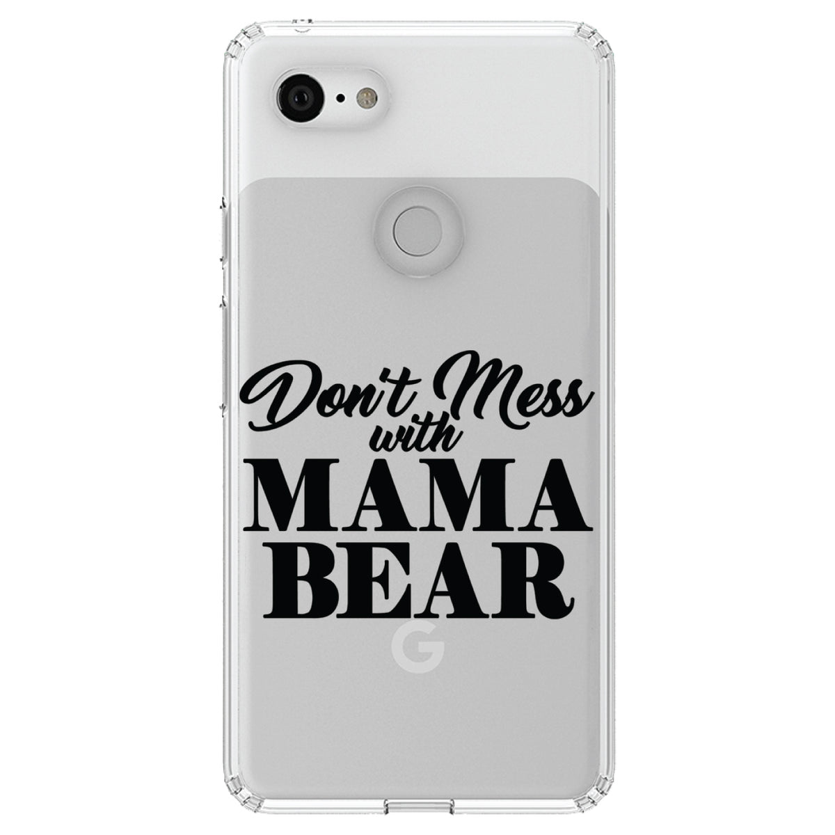 Don't Mess with MAMA BEAR Clear Shockproof iPhone Case, view 22