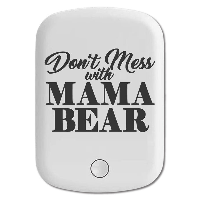 DistinctInk Magnetic Battery Pack, Wireless Portable Charger with USB-C Cable, Compatible with MagSafe iPhone 14 / 13 / 12 Series - Don't Mess with MAMA BEAR