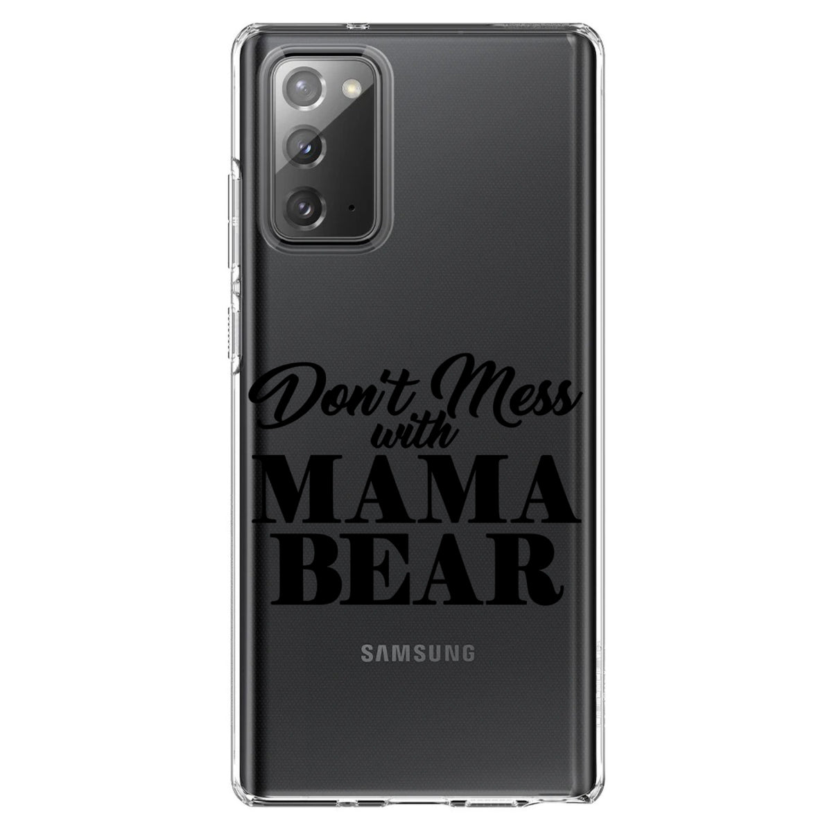 Don't Mess with MAMA BEAR Clear Shockproof iPhone Case, view 7