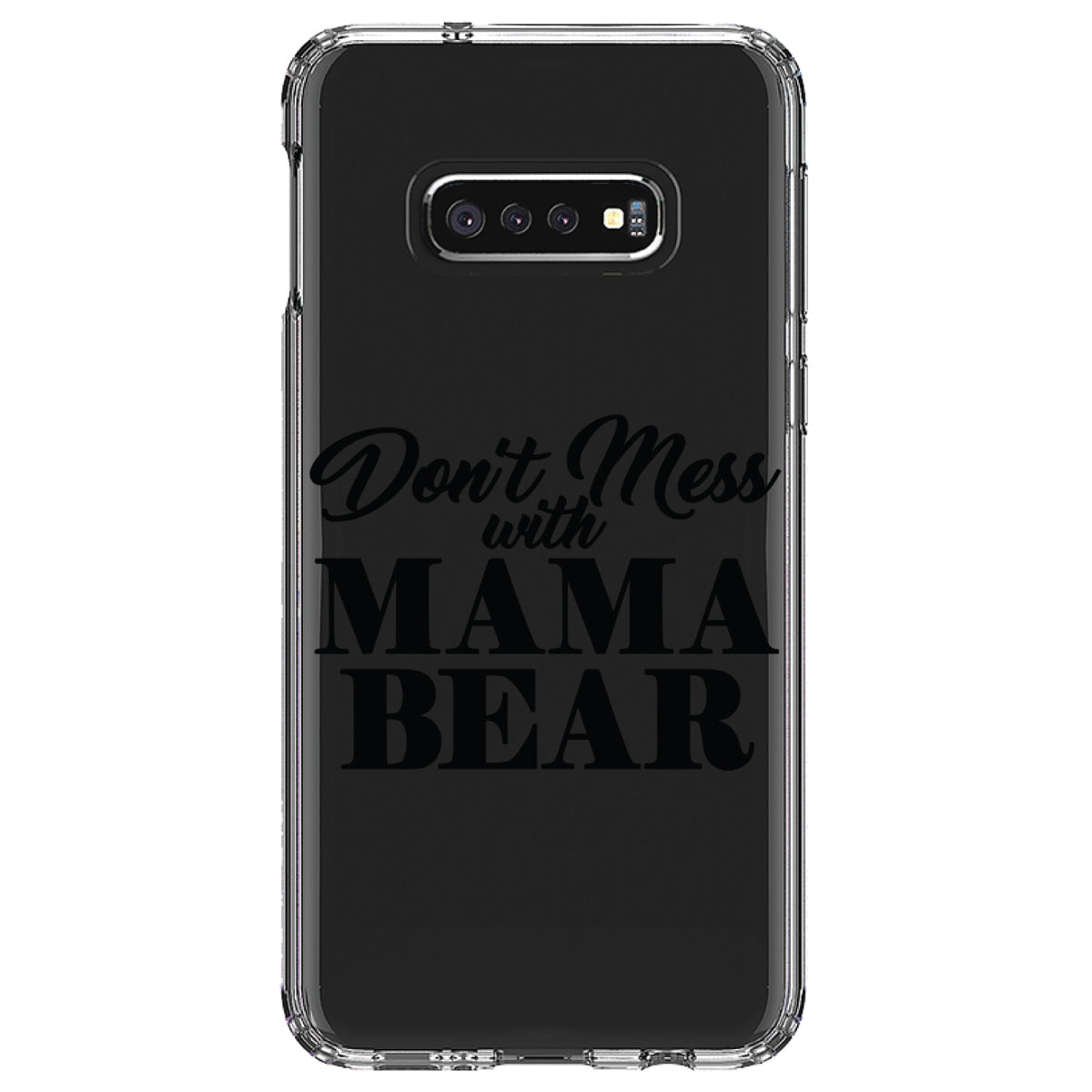 Don't Mess with MAMA BEAR Clear Shockproof iPhone Case, view 18