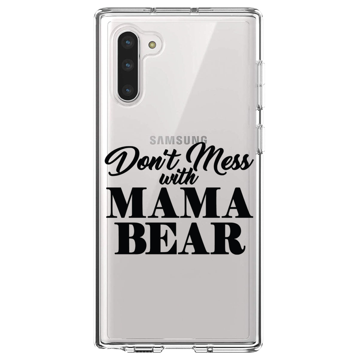 Don't Mess with MAMA BEAR Clear Shockproof iPhone Case, view 9