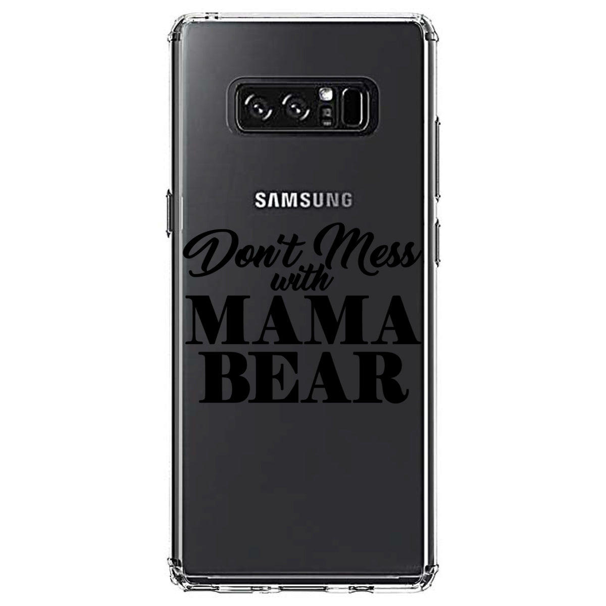 Don't Mess with MAMA BEAR Clear Shockproof iPhone Case, view 12