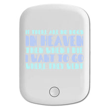 DistinctInk Magnetic Battery Pack, Wireless Portable Charger with USB-C Cable, Compatible with MagSafe iPhone 14 / 13 / 12 Series - No Dogs In Heaven - I Want to Go With Them
