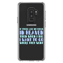 DistinctInk® Clear Shockproof Hybrid Case for Apple iPhone / Samsung Galaxy / Google Pixel - No Dogs In Heaven - I Want to Go With Them