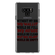 DistinctInk® Clear Shockproof Hybrid Case for Apple iPhone / Samsung Galaxy / Google Pixel - Without Dog, Wallet Full House Clean