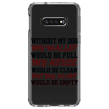 DistinctInk® Clear Shockproof Hybrid Case for Apple iPhone / Samsung Galaxy / Google Pixel - Without Dog, Wallet Full House Clean
