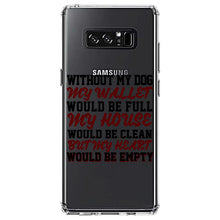 DistinctInk® Clear Shockproof Hybrid Case for Apple iPhone / Samsung Galaxy / Google Pixel - Without Dog, Wallet Full House Clean