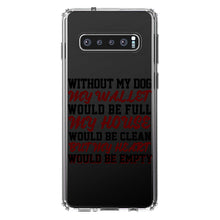 DistinctInk® Clear Shockproof Hybrid Case for Apple iPhone / Samsung Galaxy / Google Pixel - Without Dog, Wallet Full House Clean