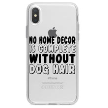 DistinctInk® Clear Shockproof Hybrid Case for Apple iPhone / Samsung Galaxy / Google Pixel - No Home Décor Complete without Dog Hair