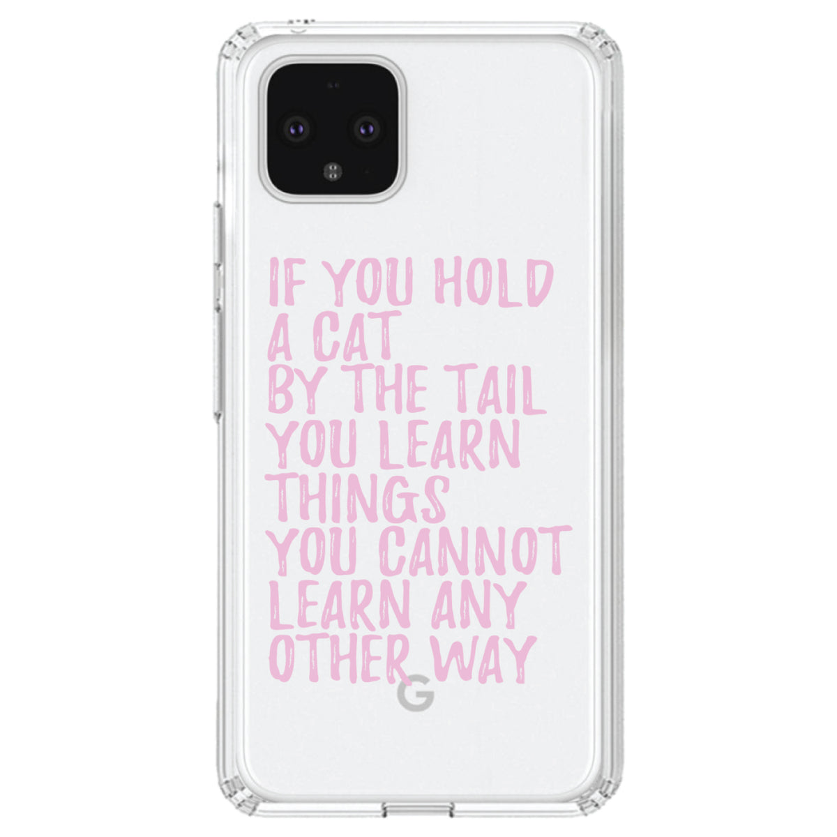 Hold a Cat by the Tail, Learn Things Clear Shockproof iPhone Case, view 23