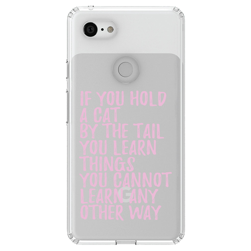 Hold a Cat by the Tail, Learn Things Clear Shockproof iPhone Case, view 22
