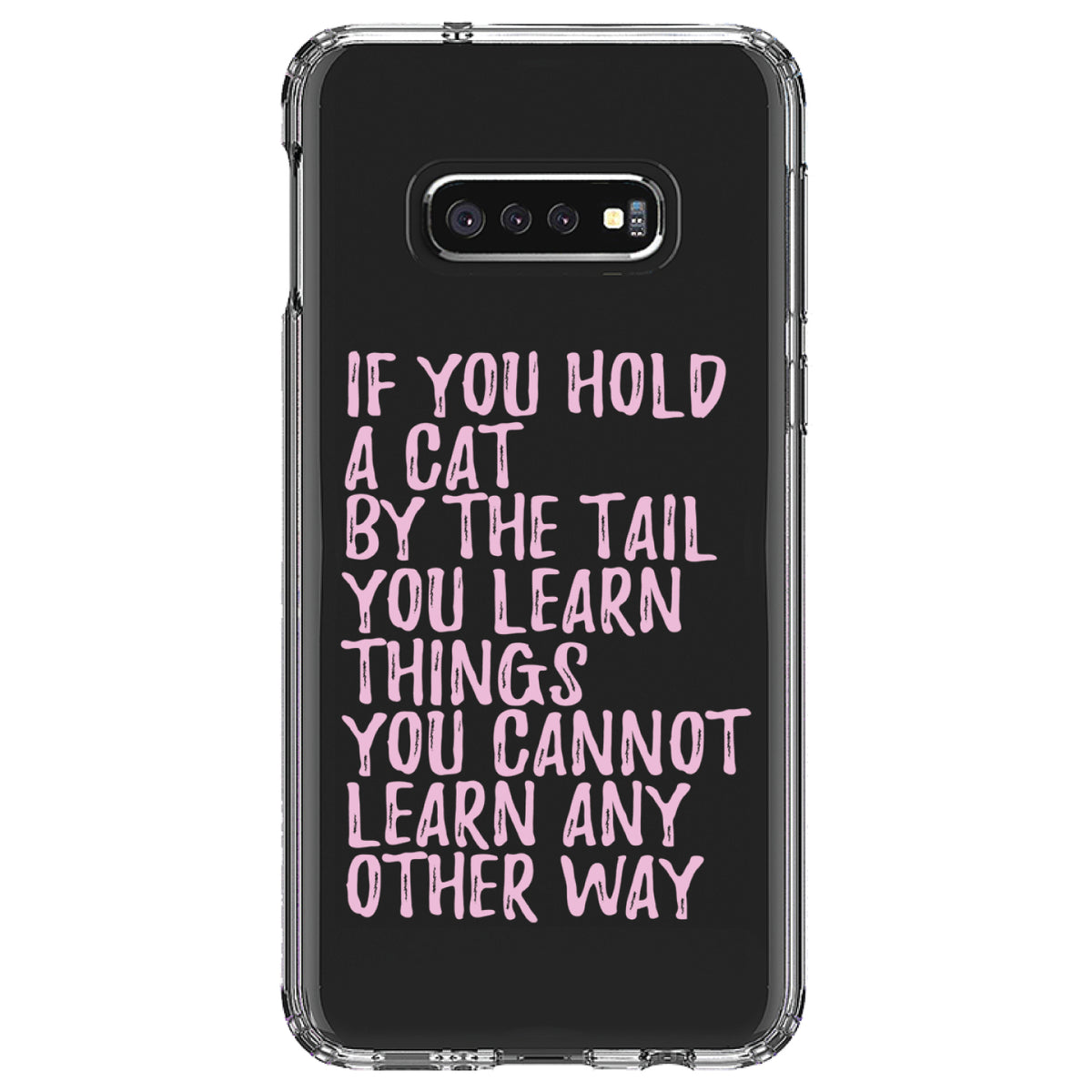 Hold a Cat by the Tail, Learn Things Clear Shockproof iPhone Case, view 18