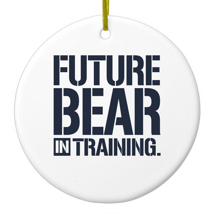 Future Bear in Training Ceramic Ornament
